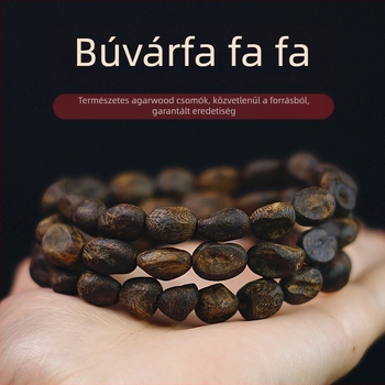 Agarwood karkötő öreg anyagból, jellegzetes hegek, uniszex, kézműves.