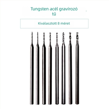 Volfrámból készült acél fúró a lyukak perforálásához és bővítéséhez ékszerekben (arany és ezüst), borostyán, méhviasz, buddhista gyöngyök; spirálos fúró fa és fém számára