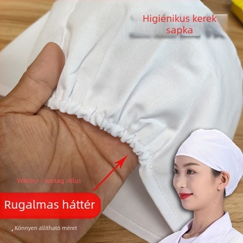 Kötött munkás sapka klinikák számára és orvosi intézményekhez, pamut twill anyag, kupola alakú teteje, monocrom mintázat