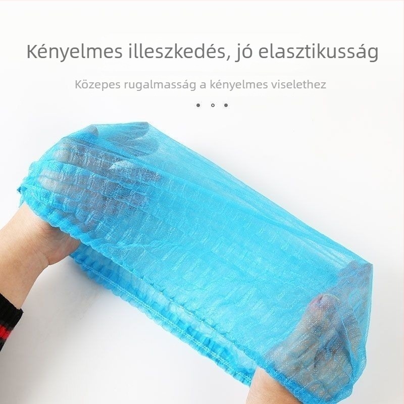 Egyszer használatos, lélegző hálós sapka konyhai szakácsoknak, kupola tetejű, warp kötés, selyemfényes felület, hajlított él, egyszínű, anyag: nyúl bunda