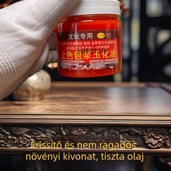 100 g Karbantartó és színező olaj diófélékhez, tökökhöz, jádéhez, bambuszhoz, jáde-szerű vörös olajhoz és olívamag repedés elleni olajhoz