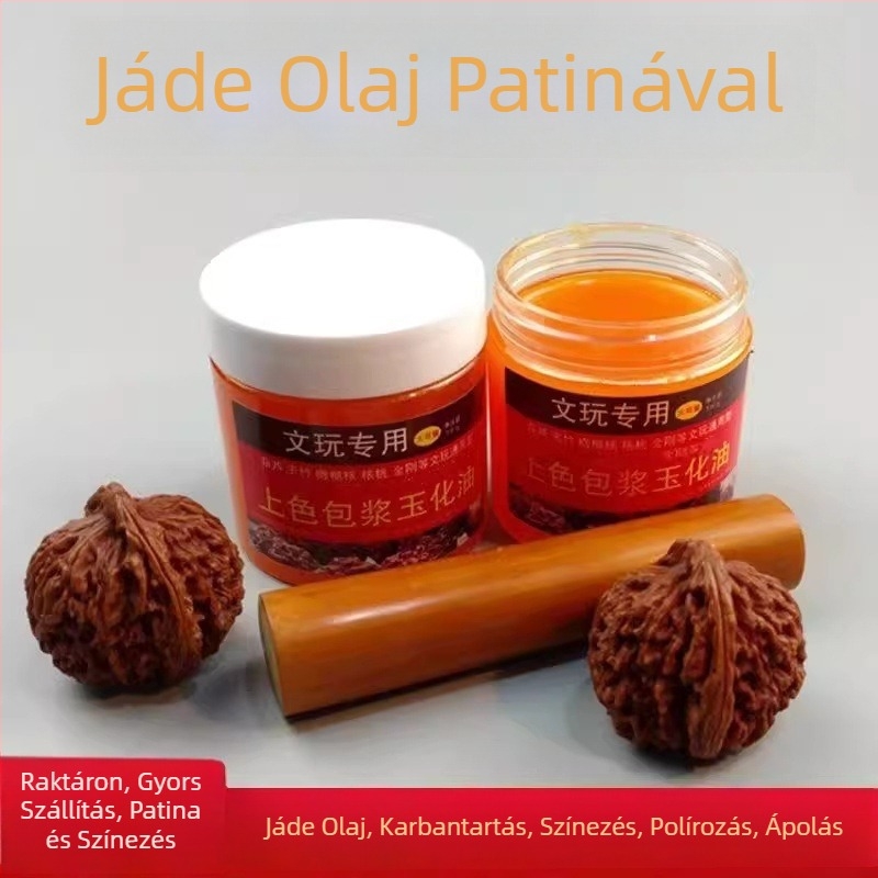 100 g polírozó és színező viasz jade-hez, dióhoz, jade bambuszhoz, gyors piros olajhoz, csillag- és hold motívumhoz, gyémánt tökhöz, csontgyökér faragások karbantartó pasztához