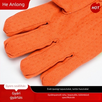 Tűzoltó kesztyűk, lángálló, hőszigetelő, magas hőmérséklet-ellenálló, Tipus 97, barázdált gumi