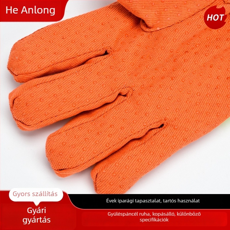 Tűzoltó kesztyűk, lángálló, hőszigetelő, magas hőmérséklet-ellenálló, Tipus 97, barázdált gumi