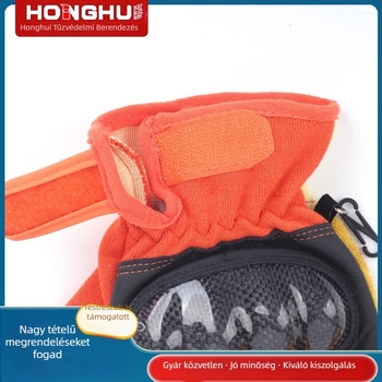 Vészhelyzeti mentő kesztyűk tűzoltáshoz – hőszigetelő, lángálló, pamutfonalból, mentésre és segélynyújtásra