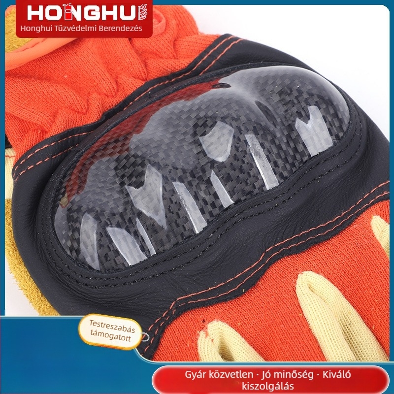 Vészhelyzeti mentő kesztyűk tűzoltáshoz – hőszigetelő, lángálló, pamutfonalból, mentésre és segélynyújtásra