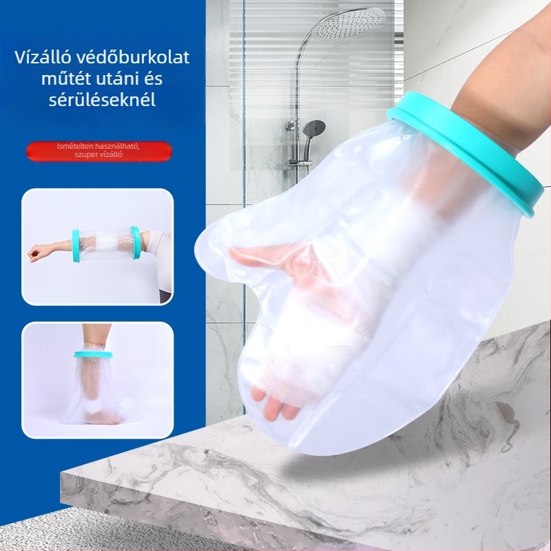 Zixi fürdésre szánt vízálló tok posztoperatív sebekhez, törések ápolásához és PICC-hez