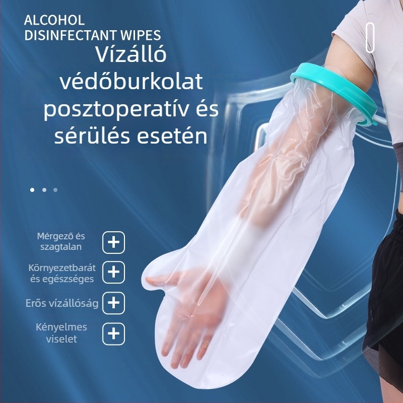 Zixi fürdésre szánt vízálló tok posztoperatív sebekhez, törések ápolásához és PICC-hez