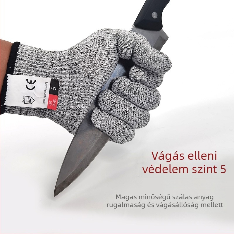 Qin Sail HPPE vágásálló kesztyűk – Grade 5 védelem üvegvágáshoz, kertészkedéshez és famegmunkáláshoz