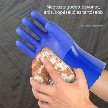 Ipari PVC kesztyűk – vízállóak, olajállóak, csúszásmentesek, sav- és lúgállóak