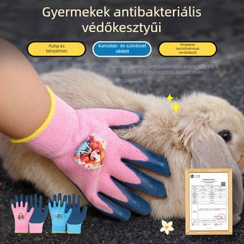 Gyerekeknek való kesztyűk, osztott ujjas stílus, szúrás elleni védelem, tavasz 2025