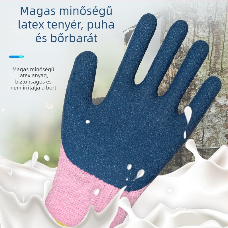 Gyerekeknek való kesztyűk, osztott ujjas stílus, szúrás elleni védelem, tavasz 2025