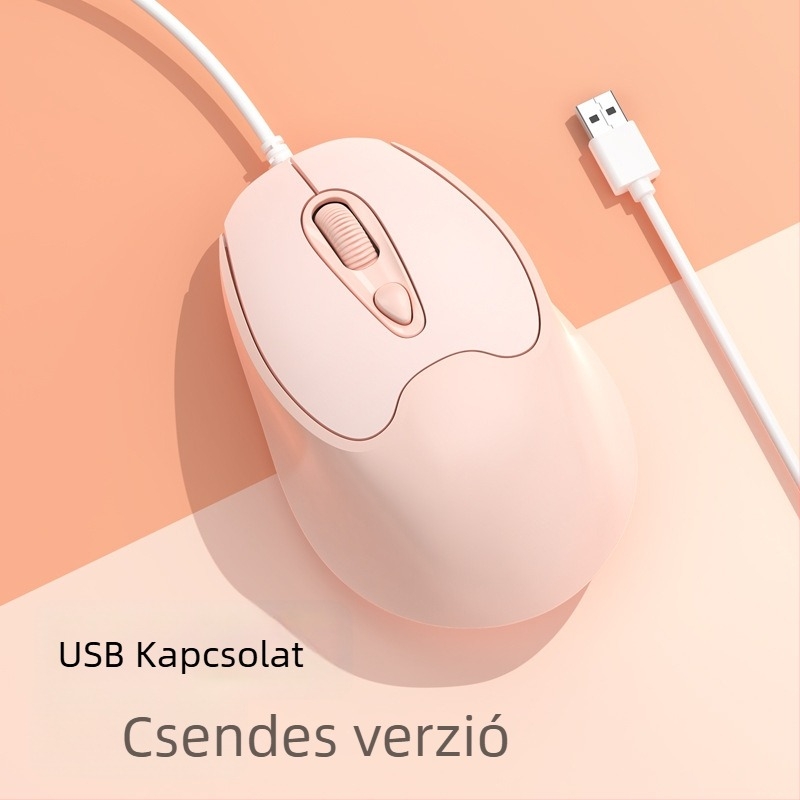 Optikai USB-C vezetékes egér, 2400dpi, 4 gomb