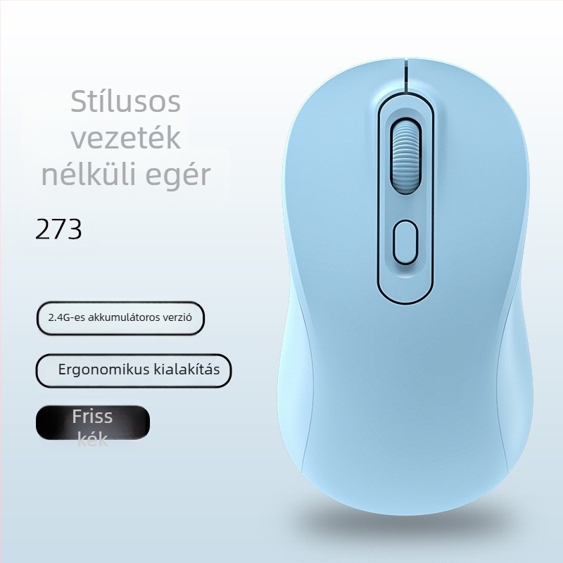 Vezeték nélküli egér dupla mód 2.4G/Bluetooth, 1600 DPI, USB interfész, 4 gomb, újratölthető