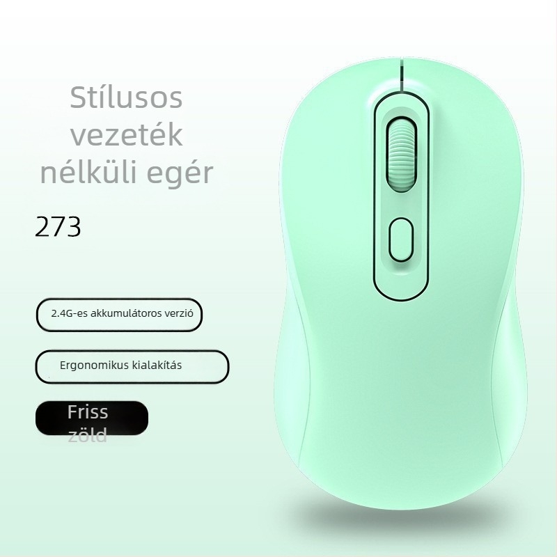 Vezeték nélküli egér dupla mód 2.4G/Bluetooth, 1600 DPI, USB interfész, 4 gomb, újratölthető