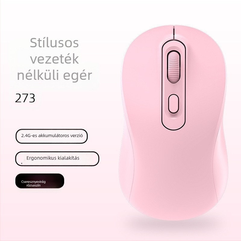 Vezeték nélküli egér dupla mód 2.4G/Bluetooth, 1600 DPI, USB interfész, 4 gomb, újratölthető