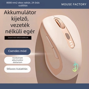 M500 vezeték nélküli egér, optikai 2400 DPI, 6 gomb, 2.4GHz, Plug-and-Play