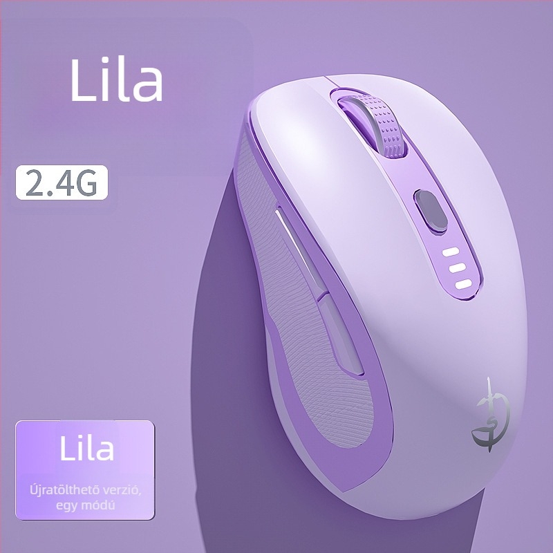 M500 vezeték nélküli egér, optikai 2400 DPI, 6 gomb, 2.4GHz, Plug-and-Play