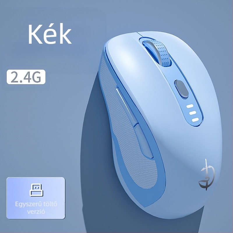 M500 vezeték nélküli egér, optikai 2400 DPI, 6 gomb, 2.4GHz, Plug-and-Play
