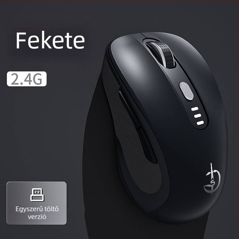 M500 vezeték nélküli egér, optikai 2400 DPI, 6 gomb, 2.4GHz, Plug-and-Play