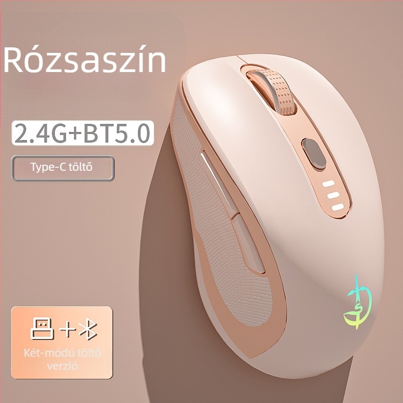 M500 vezeték nélküli egér, optikai 2400 DPI, 6 gomb, 2.4GHz, Plug-and-Play