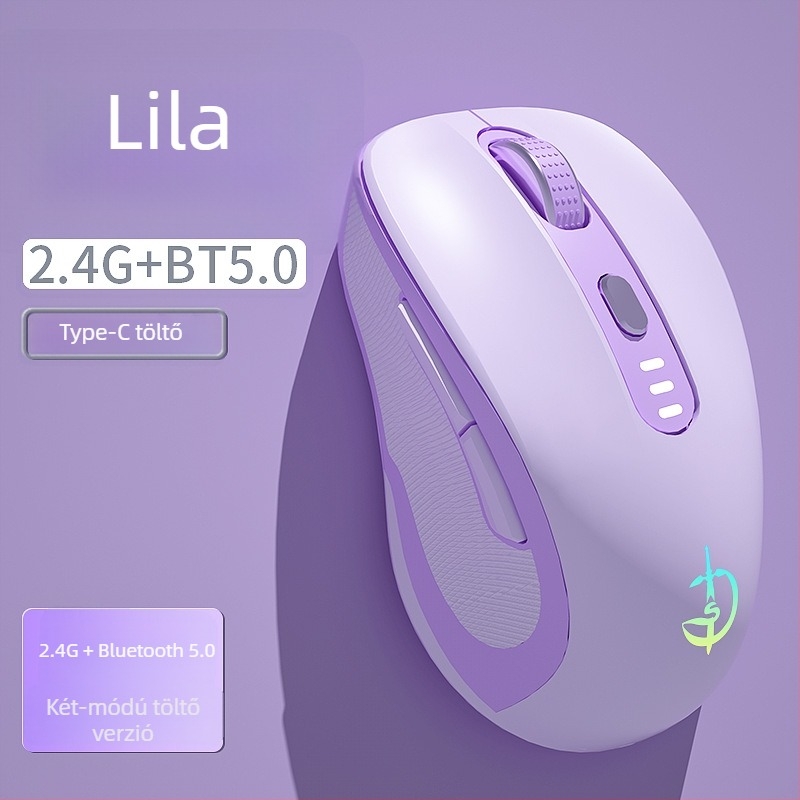 M500 vezeték nélküli egér, optikai 2400 DPI, 6 gomb, 2.4GHz, Plug-and-Play