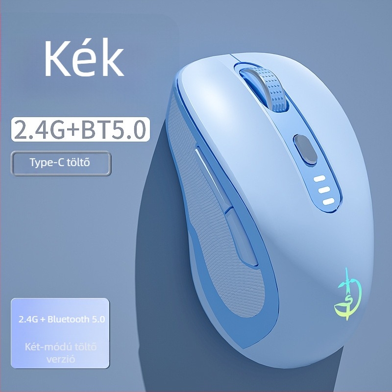 M500 vezeték nélküli egér, optikai 2400 DPI, 6 gomb, 2.4GHz, Plug-and-Play