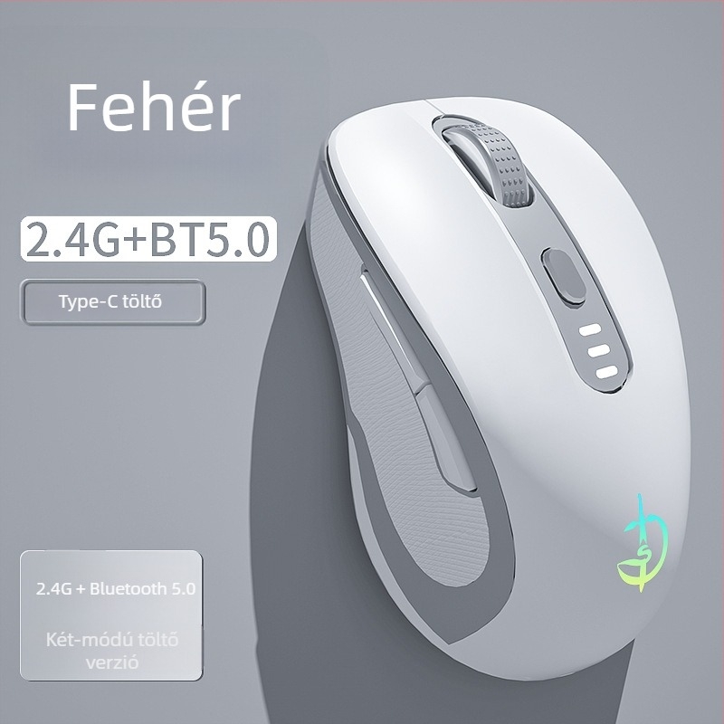 M500 vezeték nélküli egér, optikai 2400 DPI, 6 gomb, 2.4GHz, Plug-and-Play
