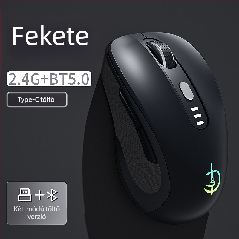 M500 vezeték nélküli egér, optikai 2400 DPI, 6 gomb, 2.4GHz, Plug-and-Play
