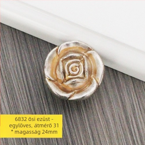 Szekrényajtó fogantyú - Treasure map, Modell 6832, cinkötvözet, elektroplatírozás, minden típusú szekrényhez és gardróbhoz