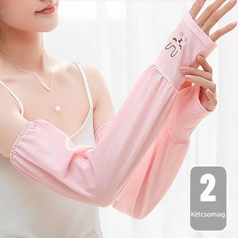 Női karvédők - UV védelem, Ice Silk, Légáteresztő, Akril anyag, 71–80% tartalom, Tavasz 2023