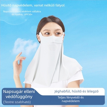 Nylon kapucnis arcvédő maszk – UV védelem, napvédő, légáteresztő