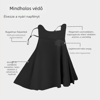 Nylon kapucnis arcvédő maszk – UV védelem, napvédő, légáteresztő