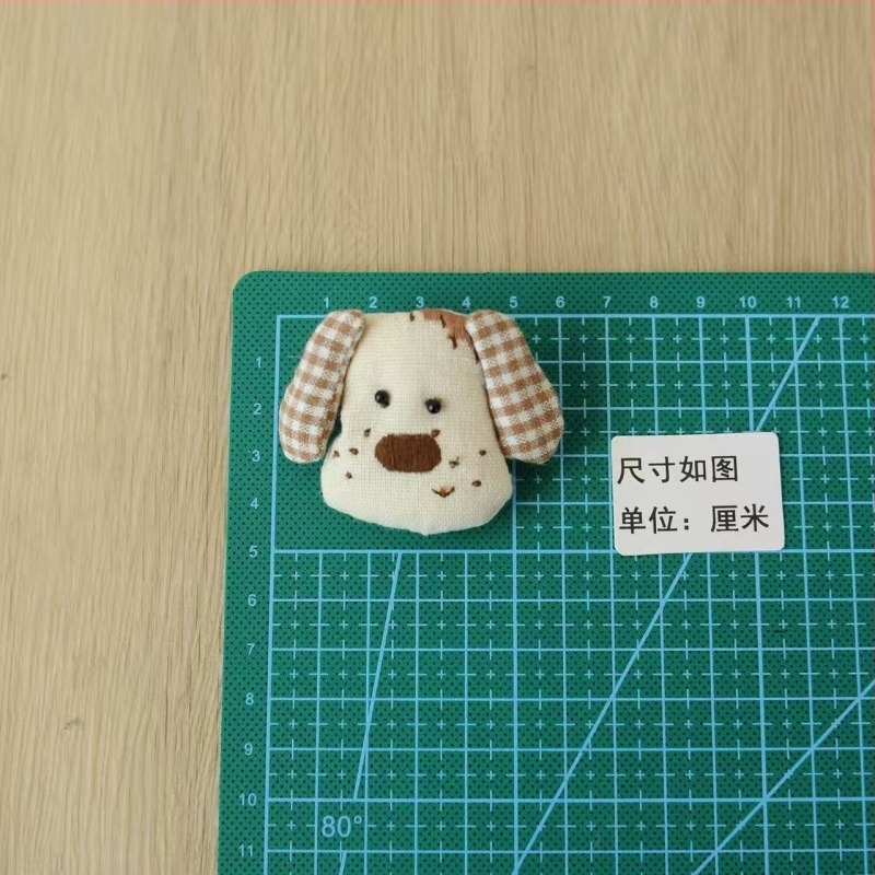 Textil virág kitűző — kézzel készített Mori-stílus, irodalmi retro dekoráció