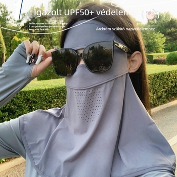 Teljes arcot fedő napsütés elleni maszk - UV védelem, légáteresztő, ultra könnyű, szélálló, rovarbiztos