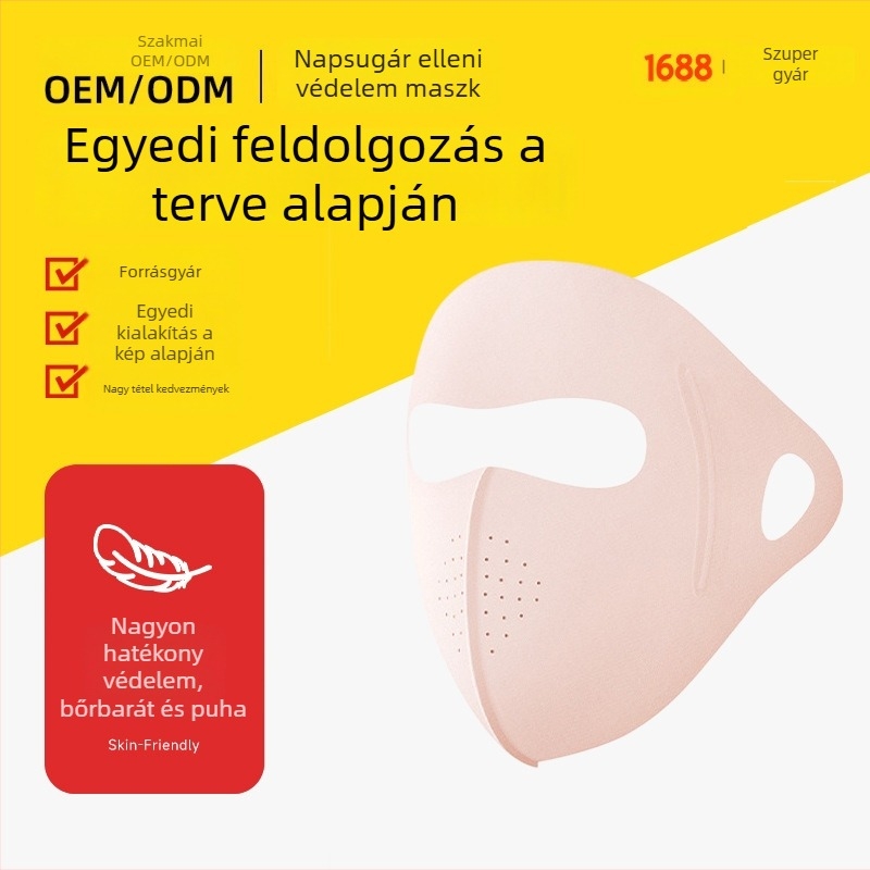 Teljes arcú UV-szűrős maszk – Uniszex, Nylon, Háromszög alak, Sokoldalú stílus, Tavasz, Ősz és Nyár