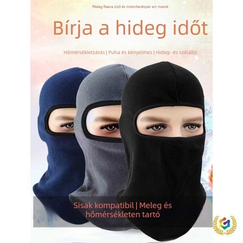 Teljes arcú kerékpáros maszk, téli fleece béléssel, kerékpározáshoz és elektromos kerékpárhoz; Anyag: Egyéb; Márka: Egyéb; Importált: Nem