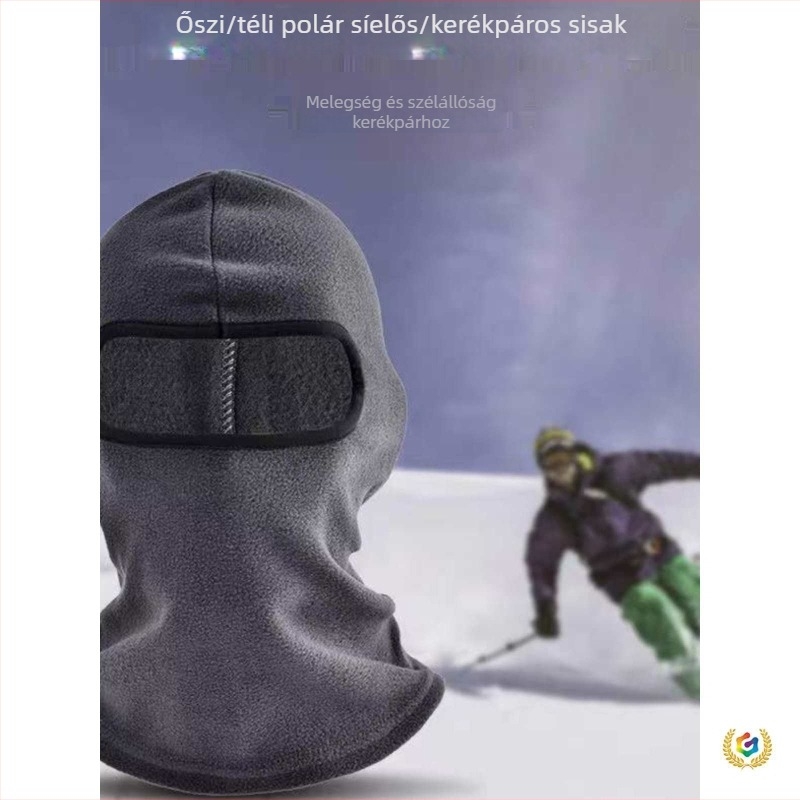 Teljes arcú kerékpáros maszk, téli fleece béléssel, kerékpározáshoz és elektromos kerékpárhoz; Anyag: Egyéb; Márka: Egyéb; Importált: Nem
