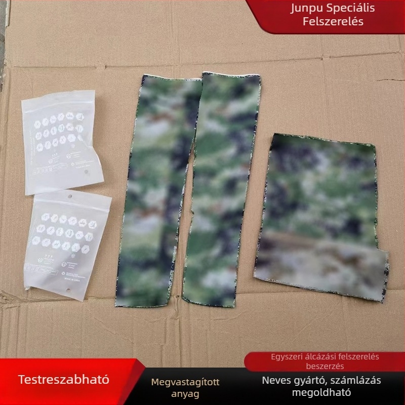 Kamuflázható jég-selyem ujjmassz és nyakgátló készlet, fejkendő és fejvédő, napsugár elleni UV védelem kerékpározáshoz