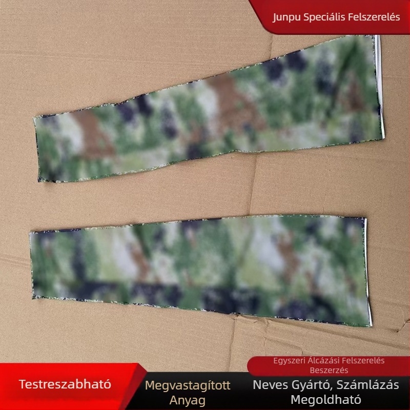Kamuflázható jég-selyem ujjmassz és nyakgátló készlet, fejkendő és fejvédő, napsugár elleni UV védelem kerékpározáshoz
