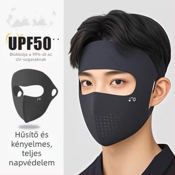 Teljes arcú UV-védő maszk felnőtteknek — szilikon, lélegző, kerékpározáshoz és hegymászáshoz, Taizhou-ban gyártva