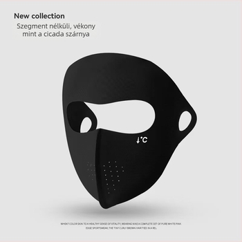 Teljes arcú UV-védő maszk felnőtteknek — szilikon, lélegző, kerékpározáshoz és hegymászáshoz, Taizhou-ban gyártva