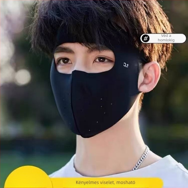 Teljes arcú UV-védő maszk felnőtteknek — szilikon, lélegző, kerékpározáshoz és hegymászáshoz, Taizhou-ban gyártva