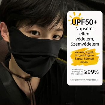 Szilikonból készült teljes arcmaszk UV-védővel és szemvédővel, vékony kialakítású, felnőtteknek