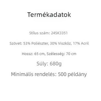 Sál-köpeny sállal — egyszínű minta; poliészter; női; télre, tavaszra, őszre