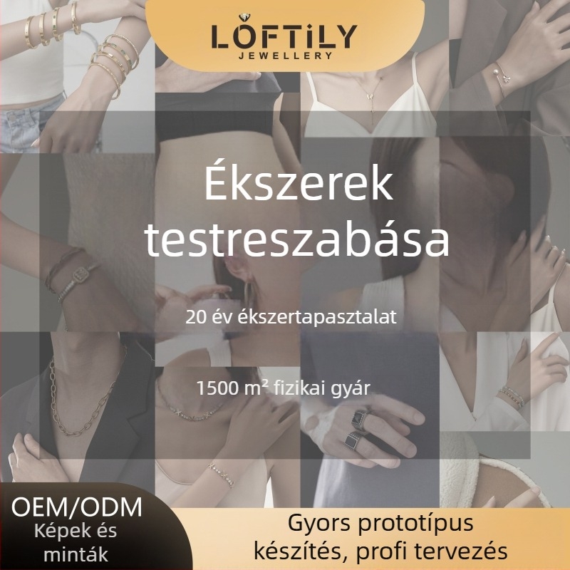 Titán acélból készült ékszerkészlet: egyszerű, uniszex; fülbevaló + nyaklánc + karkötő; keresztlánc; körméret 21–50 cm, bővítés ≥11 cm