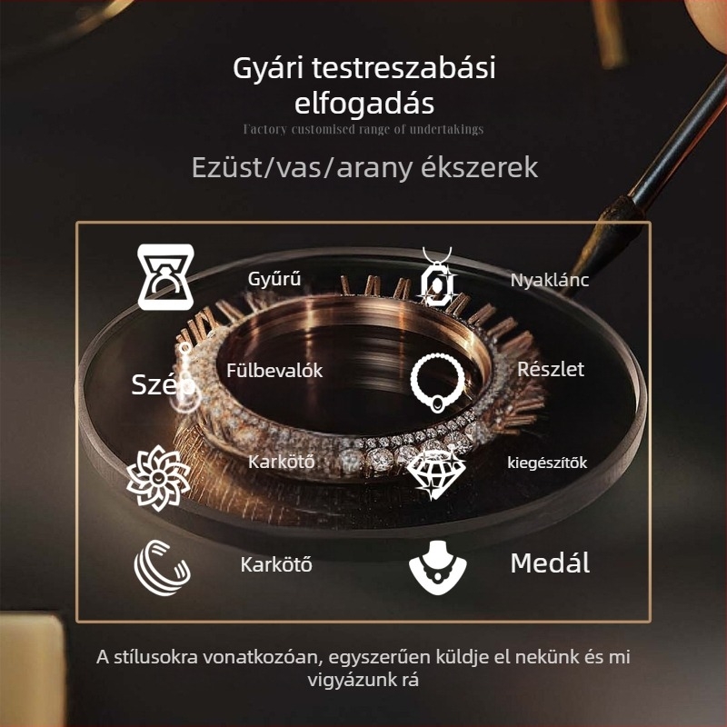 Titán acélból készült ékszerkészlet: egyszerű, uniszex; fülbevaló + nyaklánc + karkötő; keresztlánc; körméret 21–50 cm, bővítés ≥11 cm