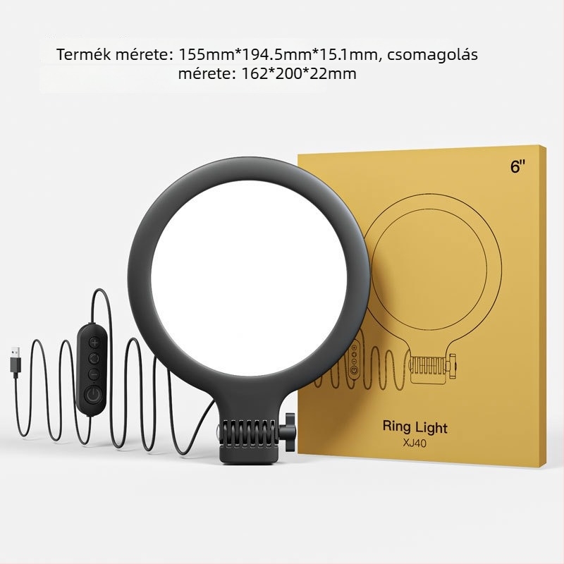 BOOYIIN XJ42P élő közvetítésre szánt LED töltőfény, 10W, 5V/2A