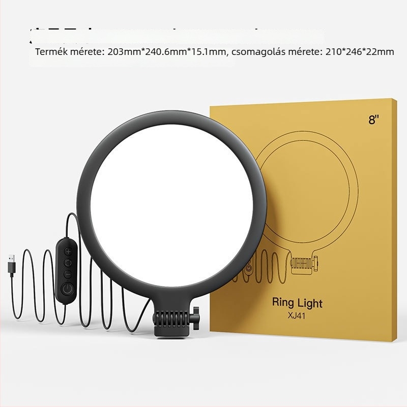 BOOYIIN XJ42P élő közvetítésre szánt LED töltőfény, 10W, 5V/2A