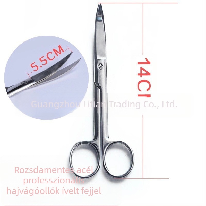 Frufru olló, egyenes penge, ritkítás nélkül, 200 g, általános használatra